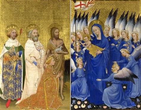  The Wilton Diptych： 耀眼金箔與奇幻宗教情景！